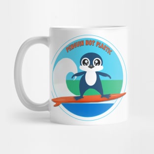 Penguin Not Plastic Mug